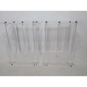 2 Acrylic Clear Tall Column Centerpieces Wedding Decoration Flower Stand 14 inch